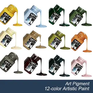 12 Colors Fluid Acrylic Paint Set | 30ml Bottles | Pour Your Masterpiece! High Flow Liquid Art Paint for Canvas, Resin & Crafts | Non-Toxic Waterproof Pigment | DIY Art Supplies for Adults & Kids