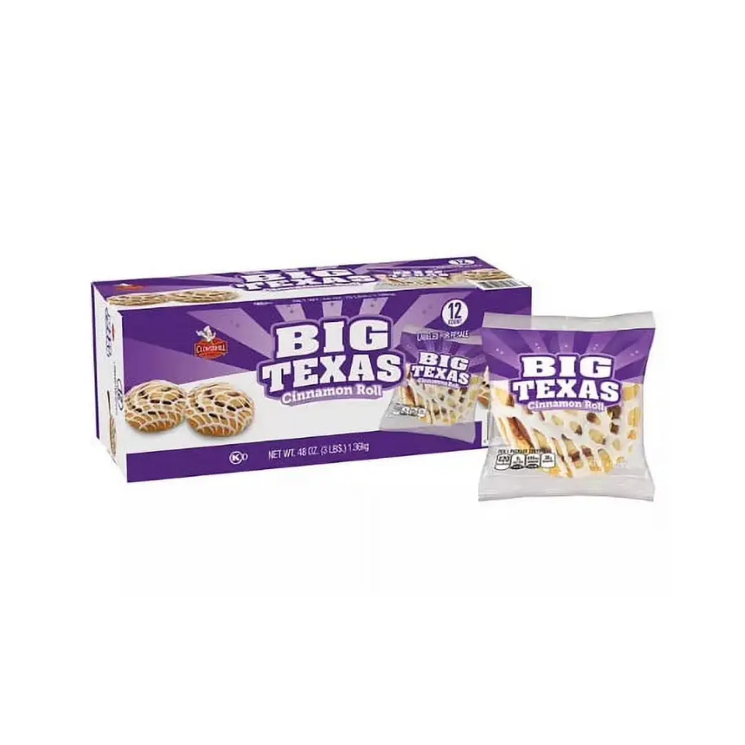 Cloverhill Bakery Big Texas Cinnamon Roll Bite Snack - 6-Count, 4 oz