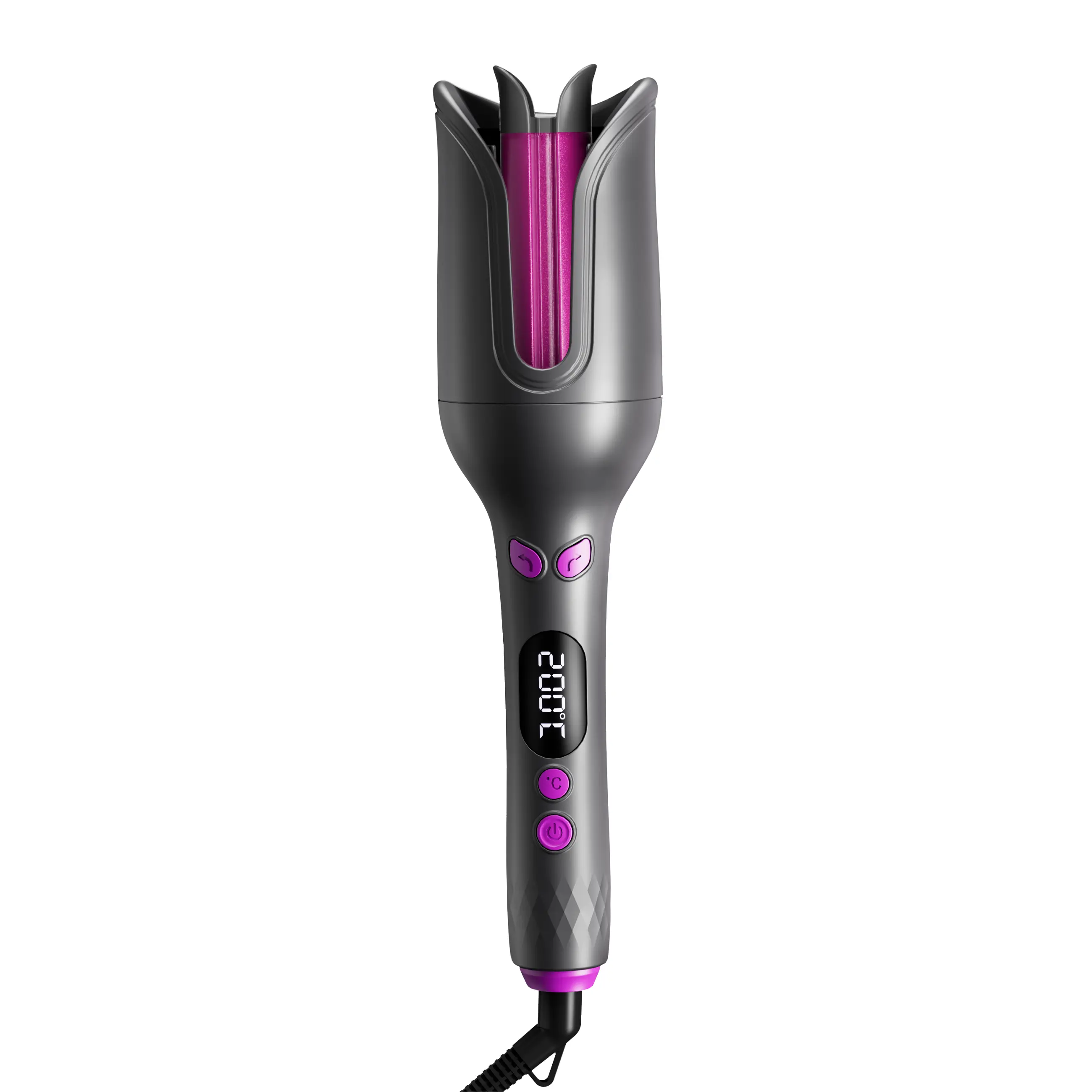 32mm Automatic Curling Iron, Ionic Rotary Curl Wand for Loose Curls, 4 Heat Modes, Electric Hair Curler for Home Styling