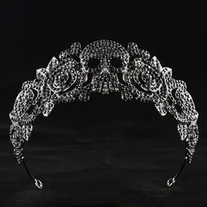 [A Dark Skull Crown for Halloween] A Dark Style Skull Crown Is Suitable For Wearing On Halloween.