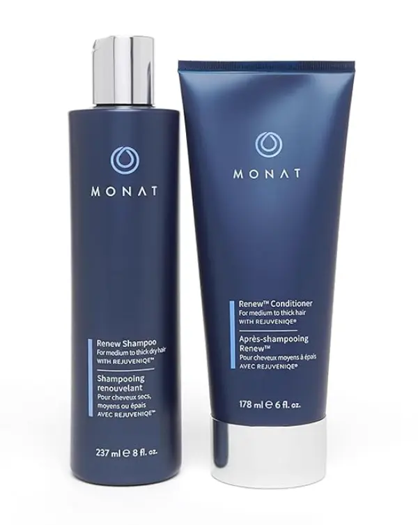 MONAT Renew Shampoo & Conditioner Set – Hydrating Moisture Duo for Medium to Thick Hair (237ml + 178ml)