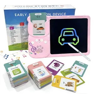 KIDGENIUS English & Spanish Smart Learning Tool with 510 Sight Words, Vocabulary Cards, and Outdoorfun Feature - Durable Educational Toy for Kids Animal Themes