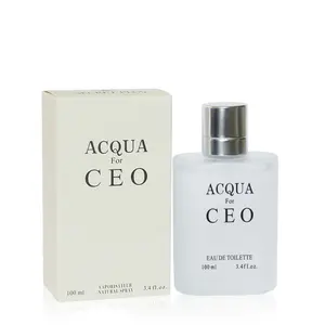 Secret Plus Aqua for CEO Eau de Toilette Spray Perfume for Men, Mediterranean Freshness, 3.4 Oz Bottle