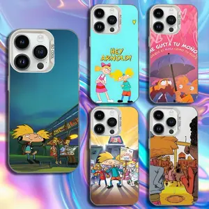 H-Hey A-ArnoldS H-HelgaS Phone Case For iPhone17, 16,15,14,13,12,11,Mini,Pro,SE,MAX White Matte Shockproof Cover
