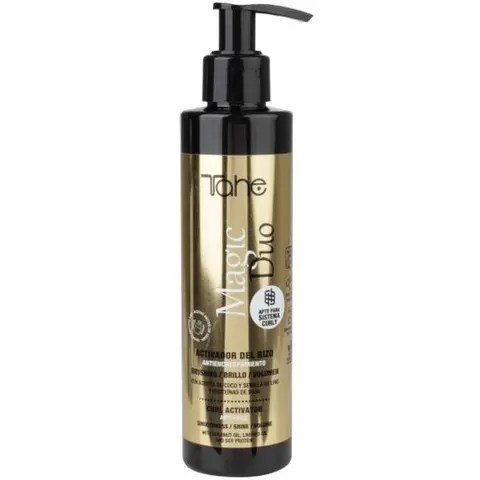 Tahe Magic Duo Dual Function Curl Activator/Smoothing Anti-Frizz Treatment, Protection, Nourishment, and Anti-Frizz, 200 ml