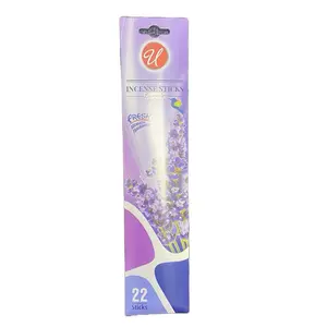 U Incense Sticks Set 5-Pack 22 Sticks Each Mixed Fresh Scents Gardenia Vanilla Lavender Fresh Linen Cool Water Long-lasting Aroma for Home Office Yoga Spiritual Use