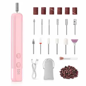 Electric Nail File for Thick Toenails and Rough Nails, Cordless Pedicure Drill Kit with Multiple Bits for Home Nail Care