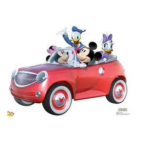 212 MAIN Advanced Graphics Mickey Car Ride Heavy-Duty Cardboard Standup - Large-Size Foldable Home Decor Wall Display