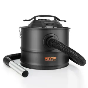 TikTokShopBlackFridayVEVOR Ash Vacuum Cleaner, 4 Gallon with 1200W Powerful Suction, Ash Vac Collector with 47.2 in Flexible Hose, for Fireplaces, Log Burner, Grills, Pellet Stoves, Wood Stove, Pizza Ovens, Fire Pits