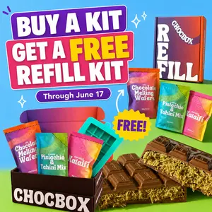 Chocbox Dubai Chocolate Pistachio Knafeh Stuffed Chocolate Bar Kit With Reusable Chocolate Bar Mold