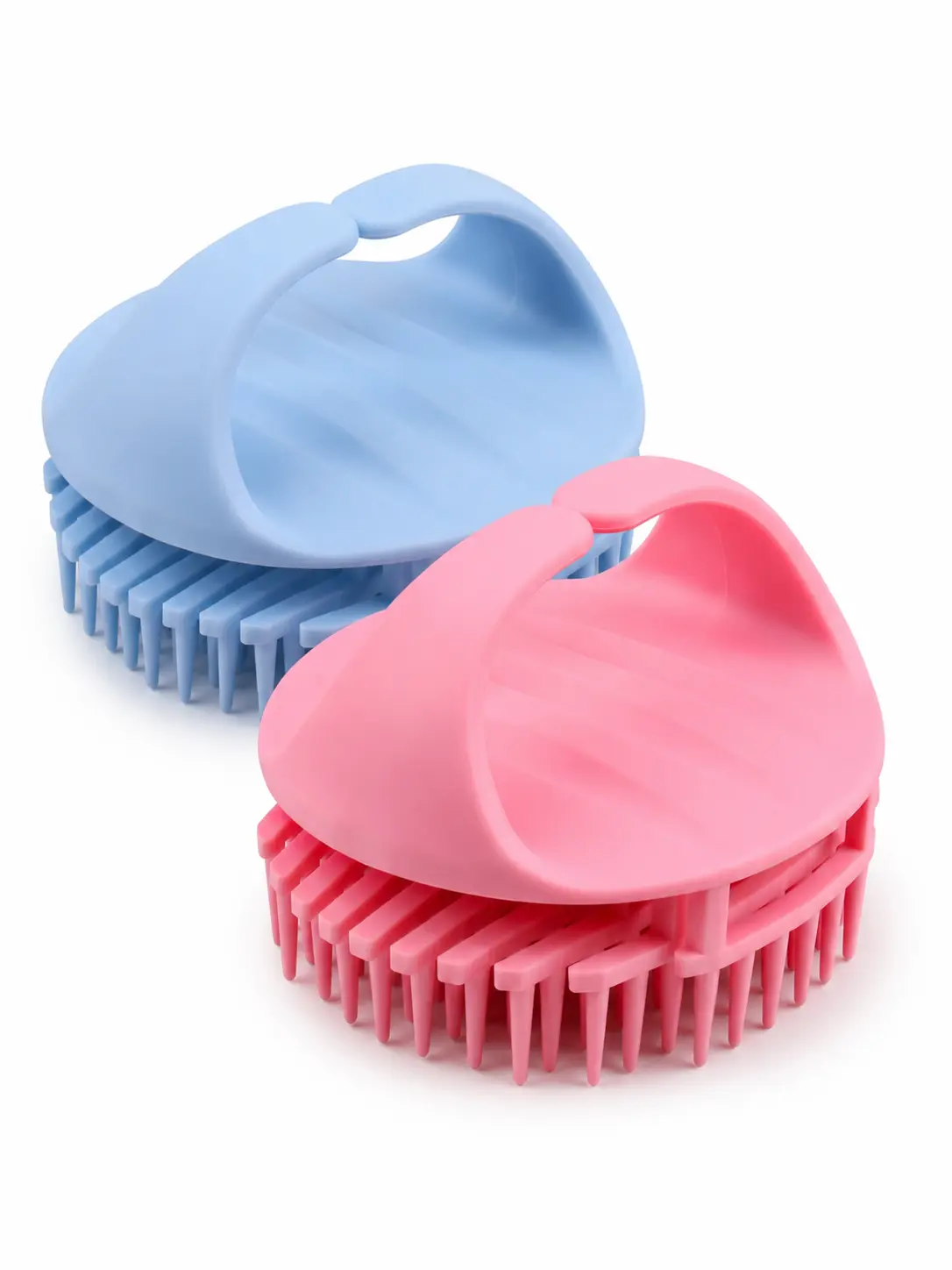 2 Pack Silicone Scalp Massager Shampoo Brush – Deep Clean Hair & Scalp Scrubber for All Hair Types, Anti-Dandruff, Easy Grip Shower Hair Brush