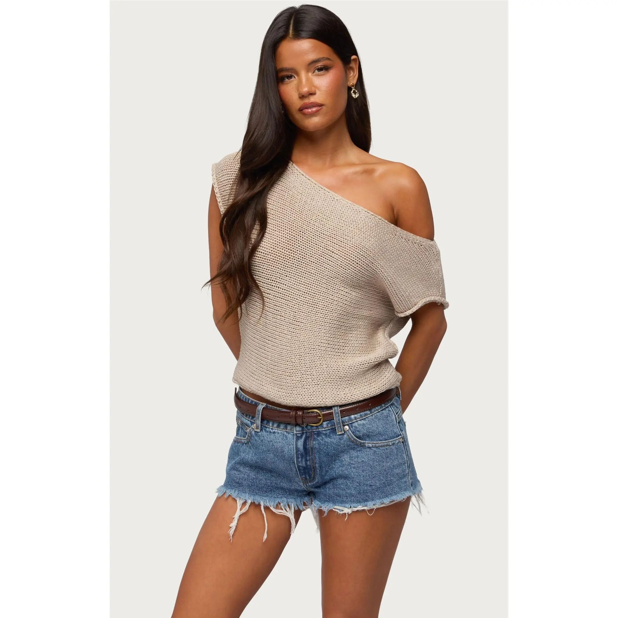 Edikted Women's Naamo Off-The-Shoulder Knit Top
