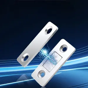 16 Counts Cupboard Hardware Magnetic Catch without Punching, 3-Step Stick-On Install - No Tools Needed