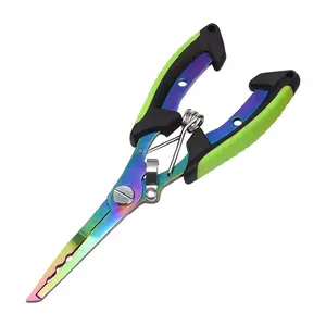 Stainless Steel Multi-Functional Fishing Tool Set - Pliers, Gripper, Hooks, Cutters, Sheath, and Lanyard Included | Outdoor Sports Fishing Accessories