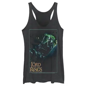 Women's Lord of the Rings Fellowship of the Ring Witch-King of Angmar Movie Poster Racerback Tank Top