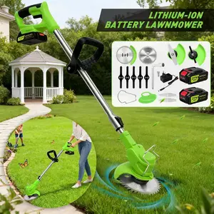【SummerVibes】KEPEAK Lightweight Cordless Grass Trimmer with 2 Batteries, Electric Weed Edger with Rotating Head, For Homeowners & Easy Weekend Yard Maintenance SummerVibes fathersdaygiftideas