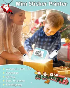 Mini Thermal Printer Portable Inkless Bluetooth Printer for Notes, Labels, Study Lists & Journaling