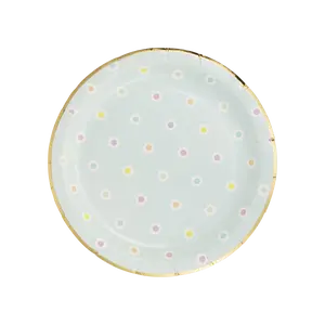 Daisy Dot Paper Plate