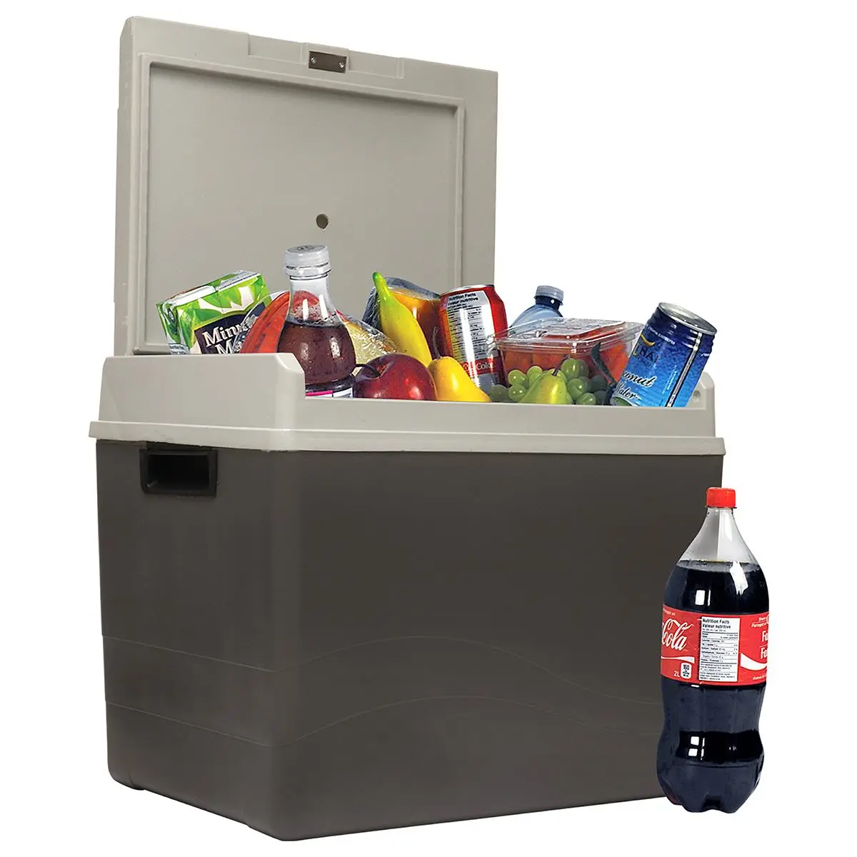 Koolatron 40 qt 12V Iceless Beverage Cooler-Warmer - Vehicle Compatible, Iceless Temp Control, Portable, No Ice Needed for Camping, Outdoor Trips, Ice Box, Food & Beverage Storage