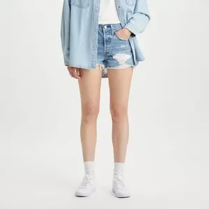 Levi's 501 Original Women's High-Rise Distressed Jean Denim Shorts, Blue, 34