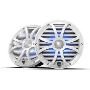 Wet Sounds REVO 8 SW-W V3 - Revolution Series 8" Marine Coaxial Speakers with White SW Grilles, Pair