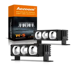 Aozoom W5 Auxiliary Off-Road LED Driving Light, 6000K Cool White, High/Low Beam, 10800LM/16200LM, 120W/180W, IP67 Waterproof Auxiliary Light for Motorcycle, ATV, UTV, SUV, Truck, Pickup, 4x4