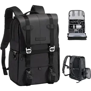 K&F CONCEPT 20L Rainproof Camera Backpack with Raincover - For DSLR Cameras, Canon/Nikon/Sony Devices, DJI Mavic Drone, 15.6-Inch Laptop, Photographer Accessories, Tech Accessories
