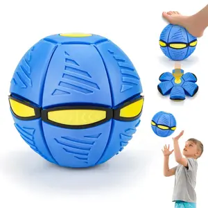 Magic Flying Saucer Ball Transforming Bouncy Ball Toy Kids Metaball Pop Up Flying Disc Ball Outdoor Interactive Kids Gift Pet Toy Birthday Easter Gift