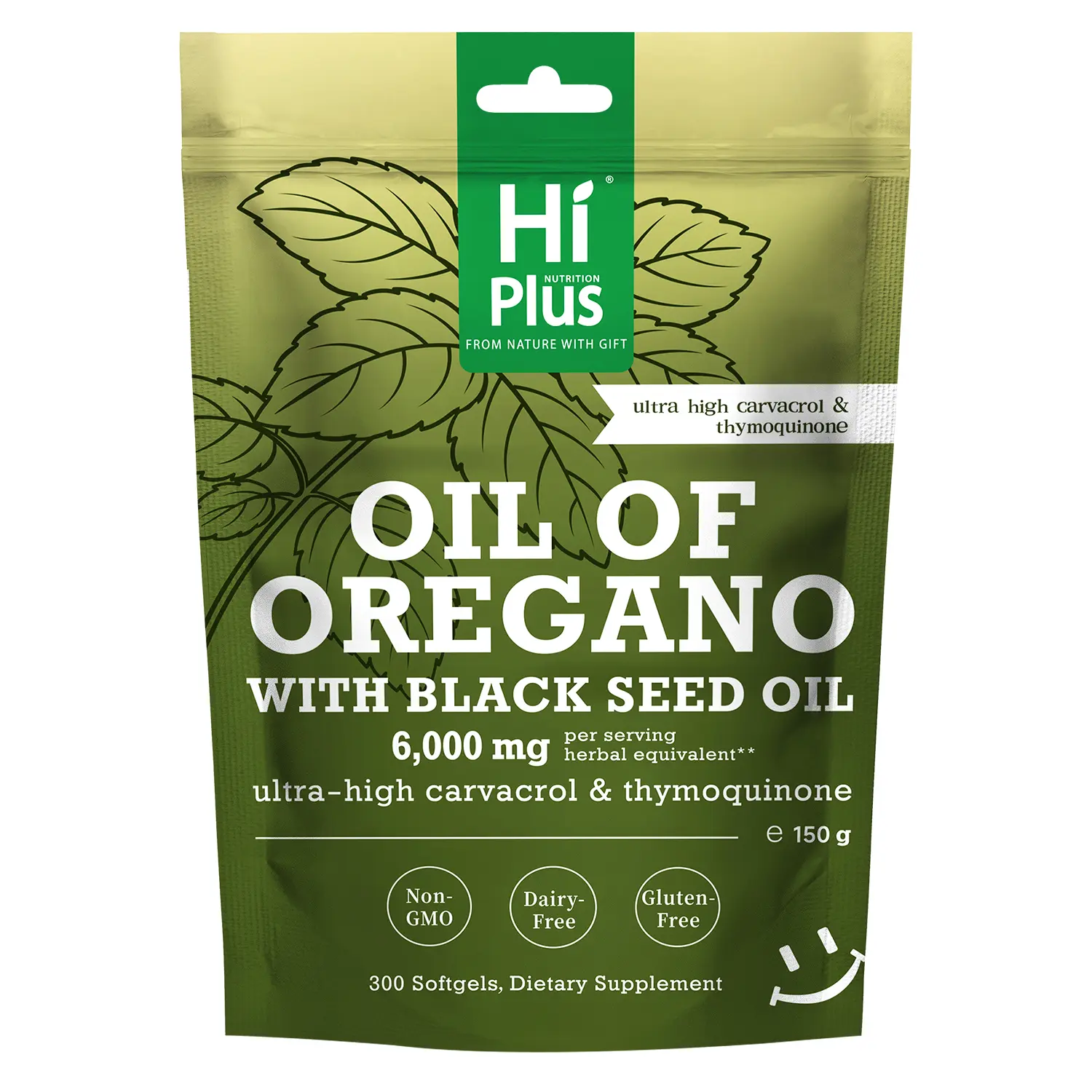 2-in-1 Oil of Oregano and Black Seed Oil Softgels 6000mg 4X Strength Carvacrol and Thymoquinone Plant-Based Non-GMO Immune Support 300 Softgels