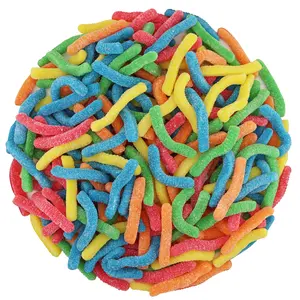 First Choice Candy Sour Gummy Worms, Gummy Crawlers  1 POUND BAG Sweet Snack