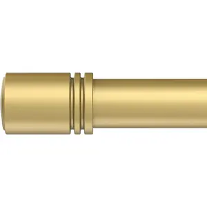 Curtain Rods for Windows 28 to 42 inches, 6/8 inch Diameter Adjustable Length End Cap Style Curtain Rod Set, Decorative Curtain Rod with Brackets -