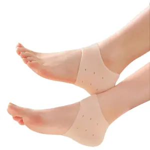 2PCS reusable silicone heel wraps! Moisturize cracked heels, relieve heel pain from fasciitis & spurs, prevent shoe rub blisters, washable for long daily wear.