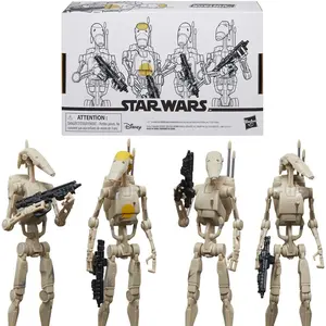 Hasbro Star Wars The Vintage Collection Battle Droid 3 3/4-Inch Action Figures 4-Pack Collectible Toys
