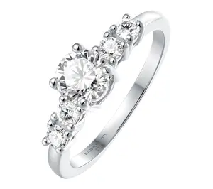 Fire Light 0.75 cttw Lab Grown Diamond 5-StoneRing, Sterling