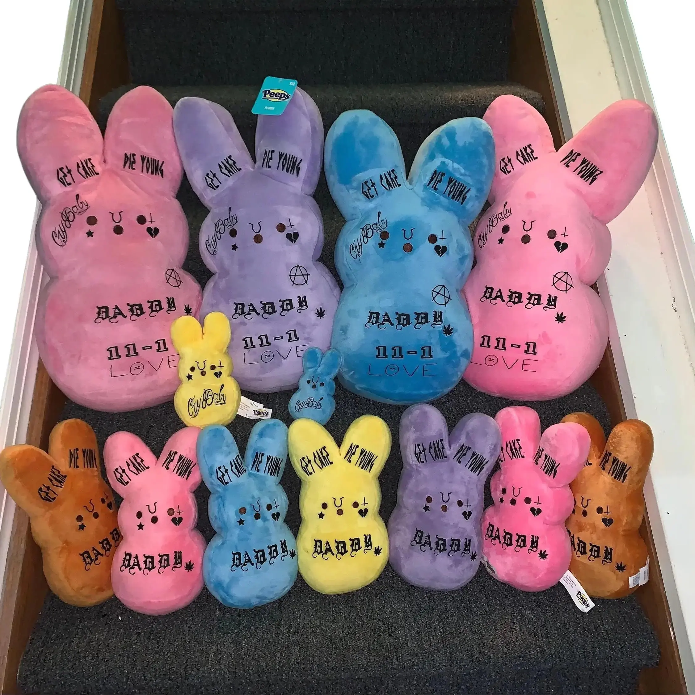 Lil Peep Tatted Plush bunny stuffed Lil Peep Tatted Plush bunny stuffed