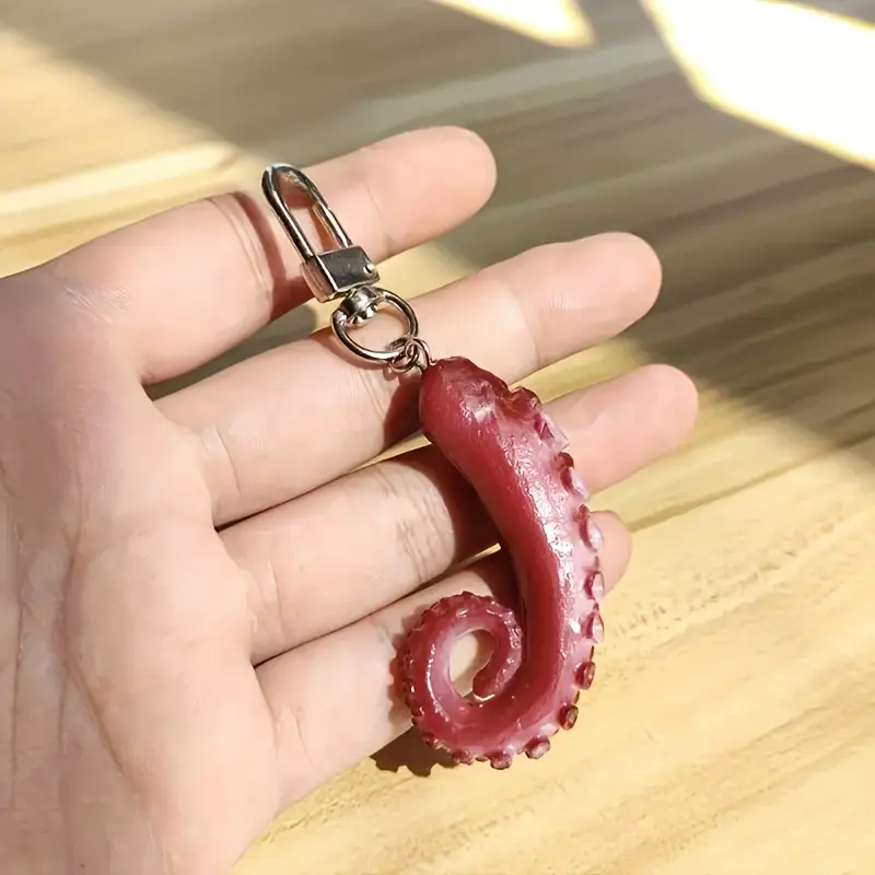 1/20pcs Charming Playful Octopus Keychain Pendant - Cute PVC Animal Charm, Cute Keychain Accessory for Bags & Backpacks, Perfect Valentine's Gift for Her