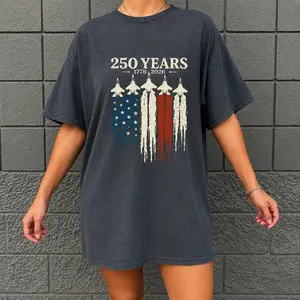 [FLASH SALE] "USA 250th Anniversary" Vintage 1776–2026 T-Shirt – Semiquincentennial Retro Patriotic Cotton Top, Americana Aesthetic Heritage Tee