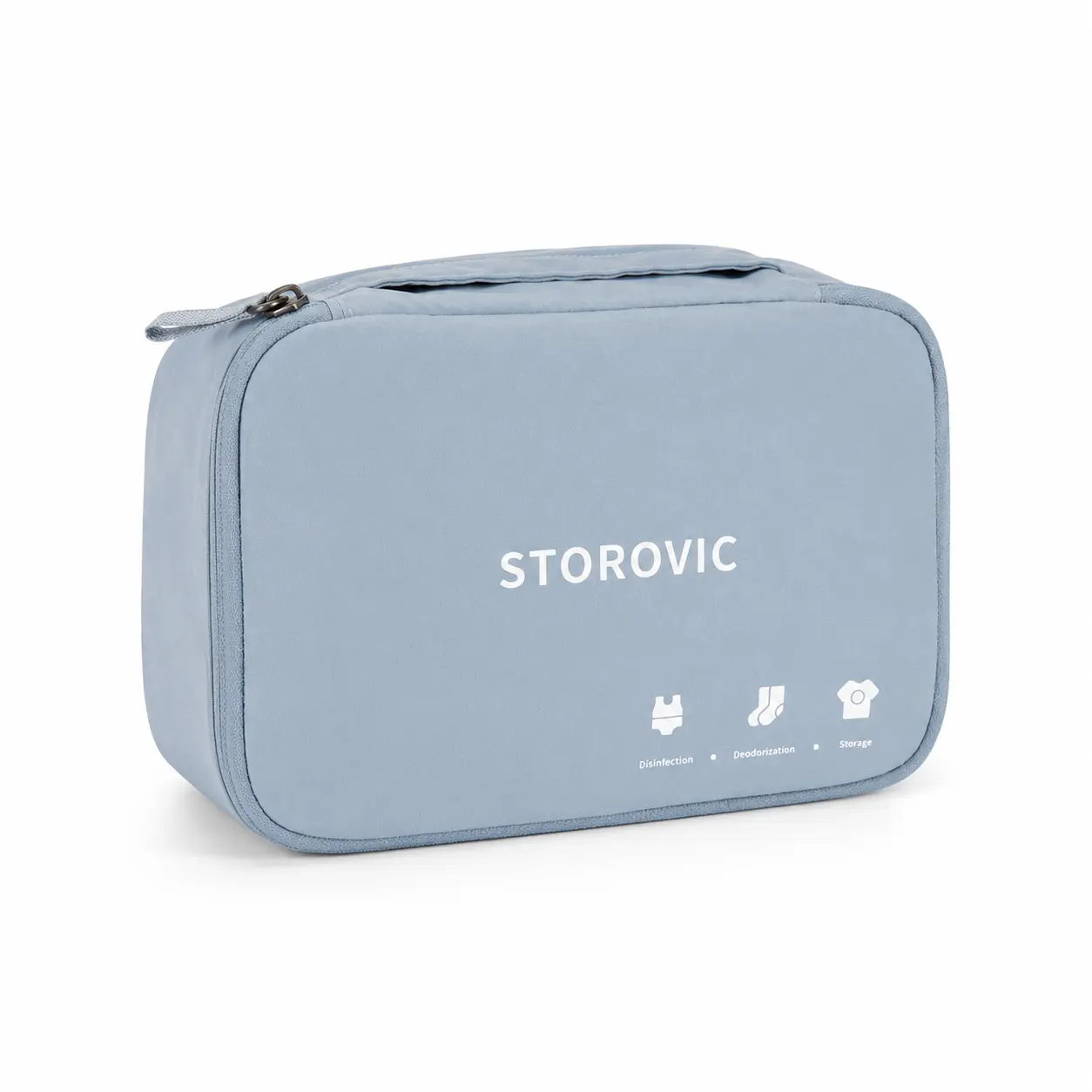 STOROVIC 5L Small Travel Organizer Bag, Water-Repellent Packing Cube, Toiletry Bag, Makeup Bag, Underwear Socks Organizer, Lightweight Zipper Storage Pouch for Suitcase, Closet, Gym, Travel Accessories, Blue