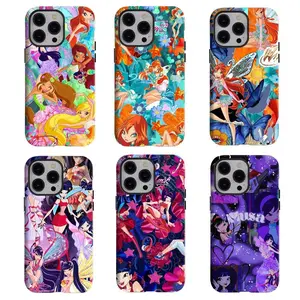 Y-Retro W.i.n.x Club girls Magic Goddess Character Phone Case Protection, Shockproof For IPhone 17-12, Pro Max, Pro Plus, and Samsung S25 24 23 Safety Case