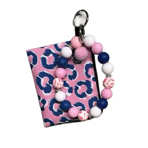 Beaded Wristlet Keychain with Change Purse | Handmade | Variety of Designs