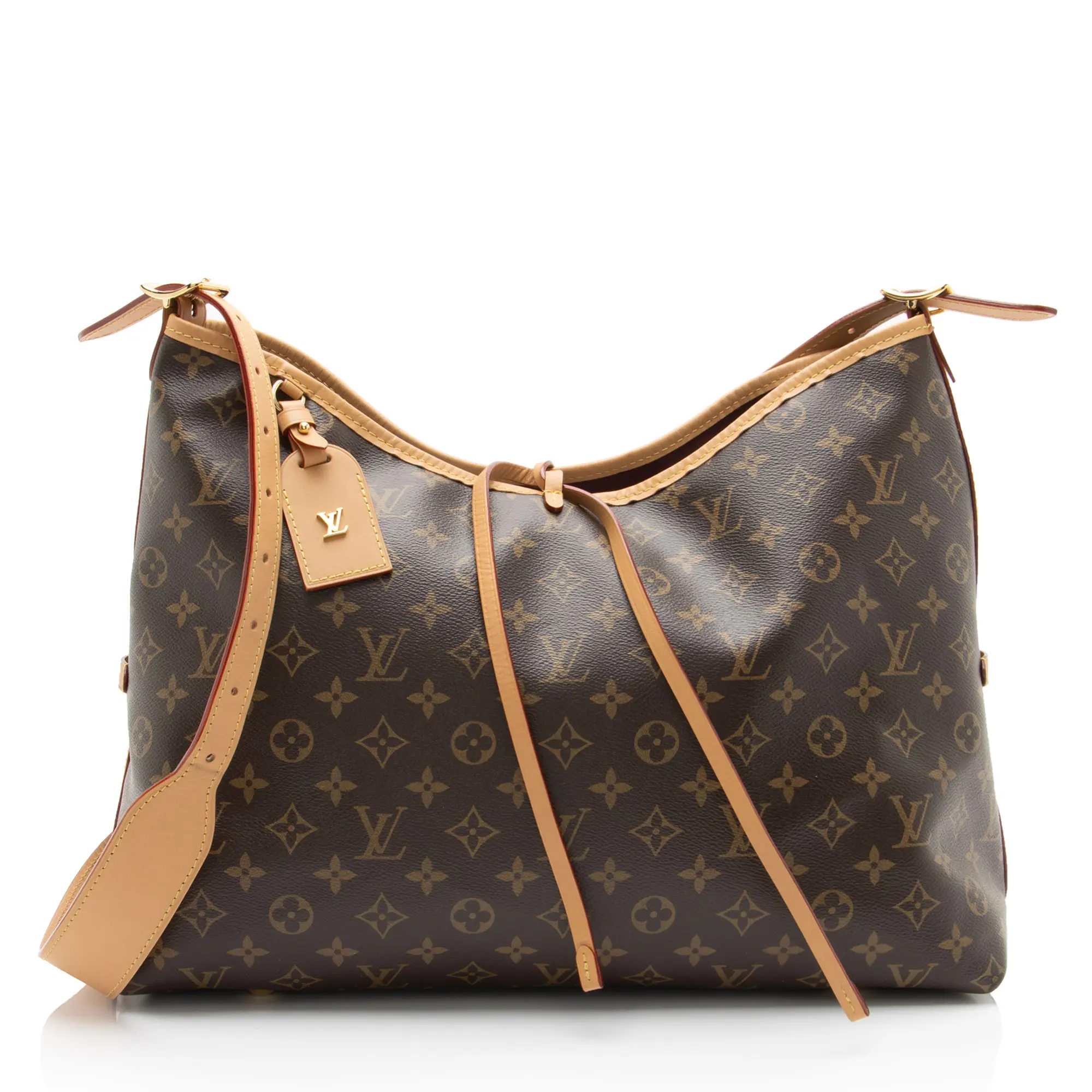 Pre-owned Louis Vuitton Leather Crossbody Bags Monogram Canvas CarryAll MM Shoulder Bag