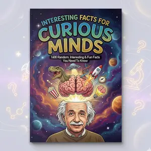 Interesting Facts for Curious Minds – A Fun and Giftable Knowledge Collection Featuring 1600 Random Trivia, Fascinating, and Easy-to-Read Facts Across 32 Topics to Spark Curiosity