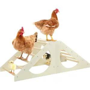 Chicken Roosting Bar Solid Wood Roosting Ladder Poultry Perch Stand Jungle Gym For Backyards Chicken Coops Farms Chicken Toy For Chicks Hens Roosters Large Birds Parrots Macaws L