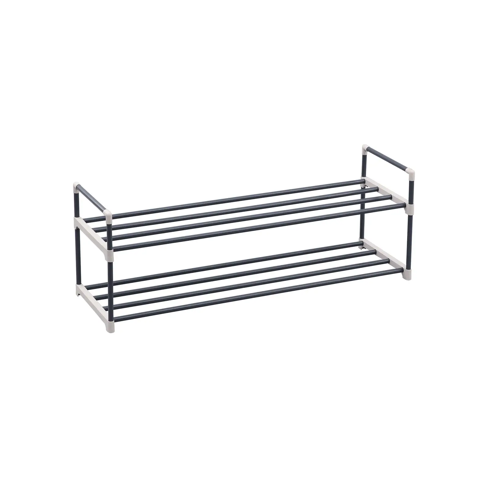 SONGMICS 2-Tier Shoe Shelf Organiser, Ideal for Cloakroom & Hallway, Supports Up to 10 Pairs for Efficient Shoe Organization