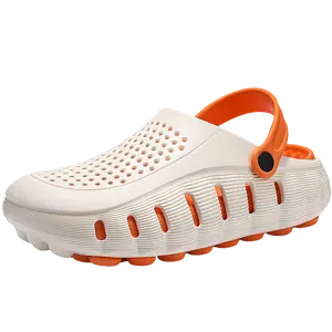 Hole-Ridden Shoes Men 2026  Fashion Slide  New  Lightweight Sole Stepped Feel Outdoor Sports  Summer Beach Non-Slip Casual Wear Durable Driving Outdoor Toe Closed