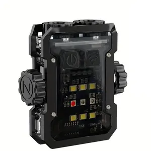 Portable Mini Keychain Light, Rechargeable Light with 6 Lighting Modes, Waterproof Light for Car Maintenance, Night Running & Fishing