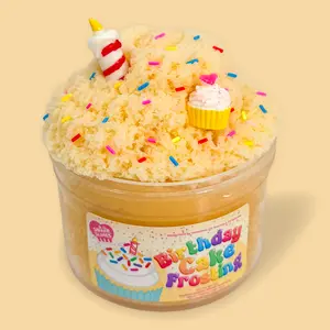 Birthday Cake Frosting Slime