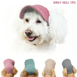 1pc Chenille Pet Cat Dog Baseball Hat, Ear-Exposed Sun Hat, Outdoor UV Protection, Small Medium Large Pets, Light /blue /