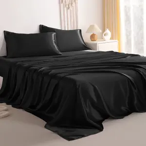 NTBAY Silky Satin Sheet Set - Silk-Like Smoothness for Hair & Skin | Easy Care