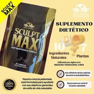 Sculp Max fórmula combina extractos naturales que estimulan el metabolismo, ayudan a eliminar líquidos retenidos y promueven una figura más tonif Healthcare